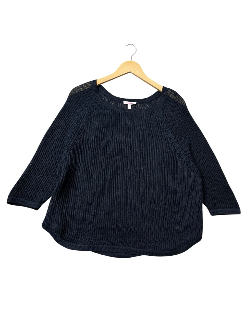 Eileen Fisher 100% Linen Open Knit Sweater size XL
